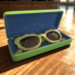 Fashion Brand Company Lime Green Sunglasses with Case (Penelope Gazin)